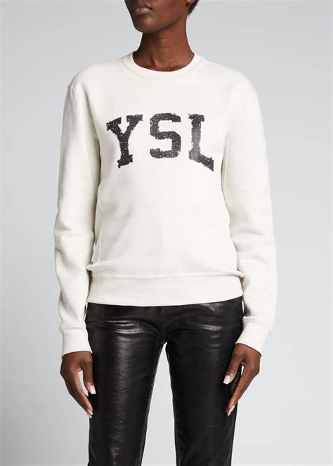 bootleg ysl sweatshirt|Bootleg YSL Logo Black Crewneck Jumper (L) — Radicalthrifts.